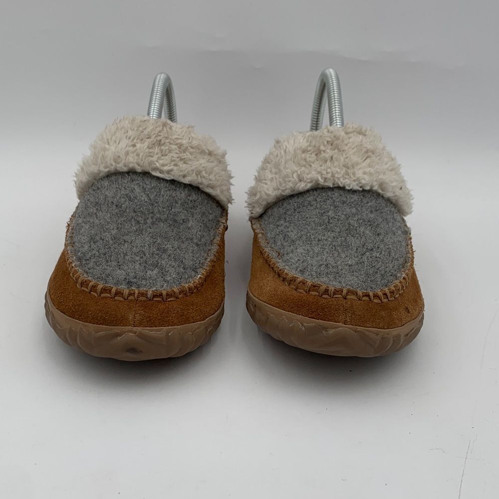 Sorel Out N About Cozy Slippers Brown Gray Womans Size 9.5 - Picture 3 of 10